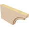 Ekena Millwork 2in. W x 8in. H x 16in. L Rivera Woodgrain TimberThane Rafter Tail, Primed Tan RFTUR02X08X16RIVRCPR - alternate 4